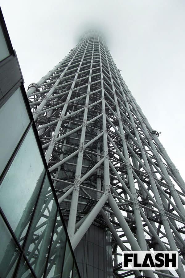 開業日は展望ゼロだったスカイツリー(2012年5月22日)