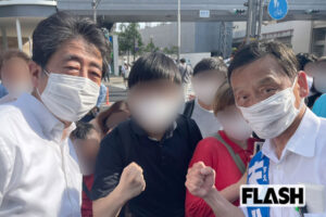 安倍元首相　事件現場の献花台行列200m「一昨日、ツーショットを撮ったの…