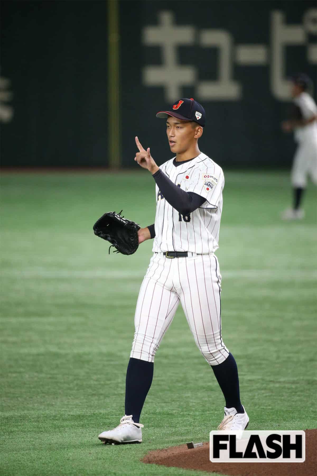 大学日本代表との壮行試合で登板した前田悠伍投手