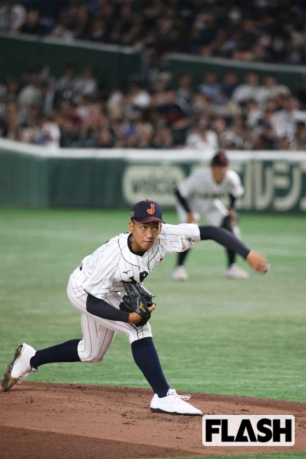 大学日本代表との壮行試合で登板した前田悠伍投手