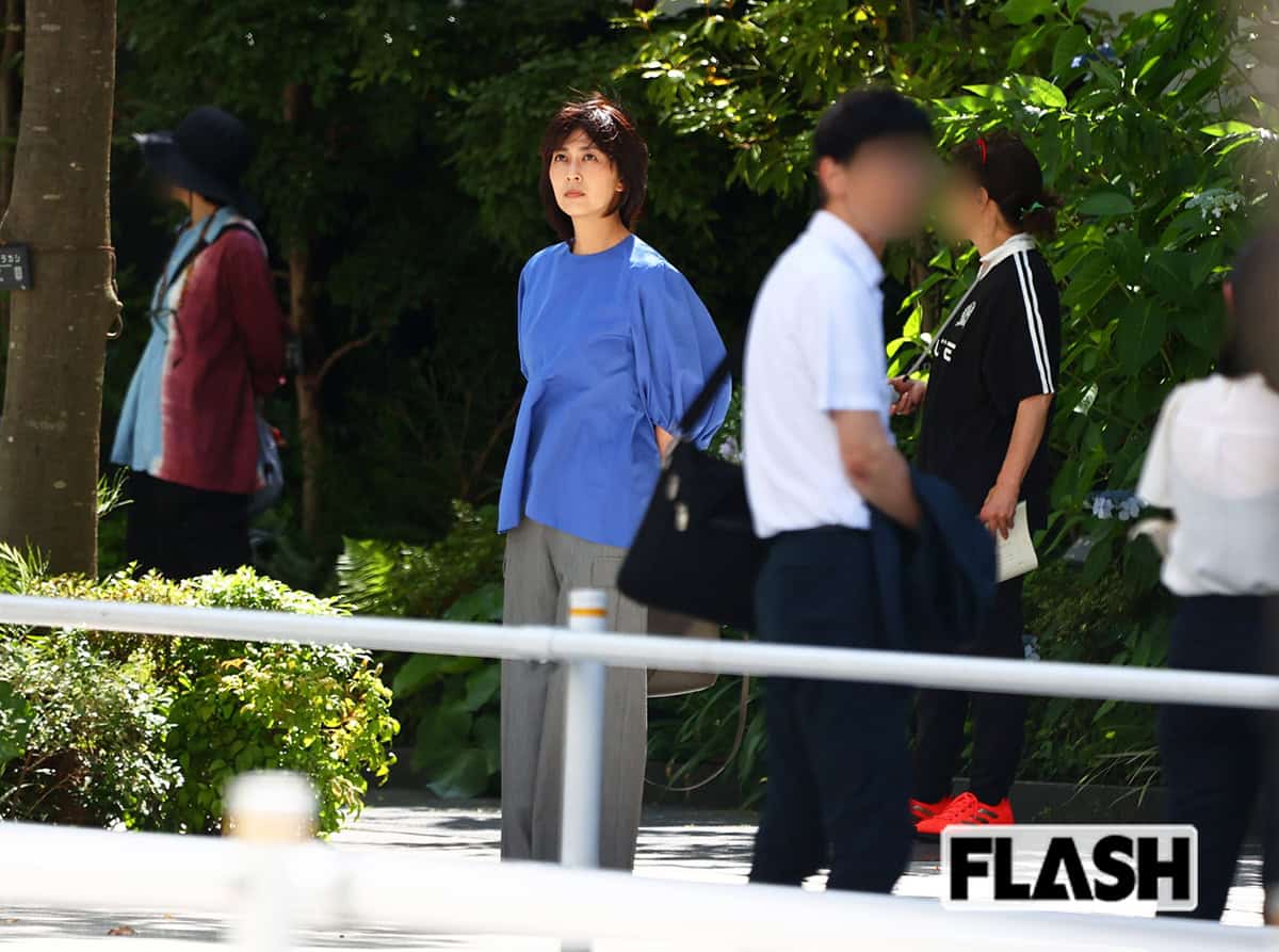 2025年6月下旬、ドラマ『しあわせな結婚』(テレビ朝日系)のロケをしていた松たか子