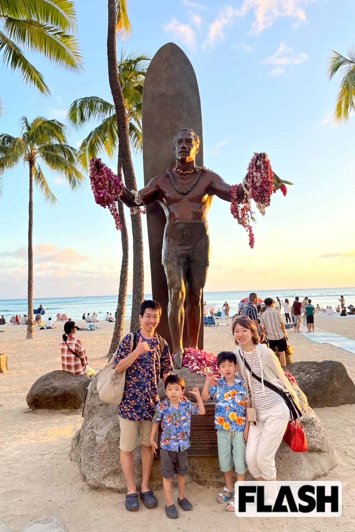2024年のハワイ旅行。2012年にハワイで挙式して以来、大好きになったという