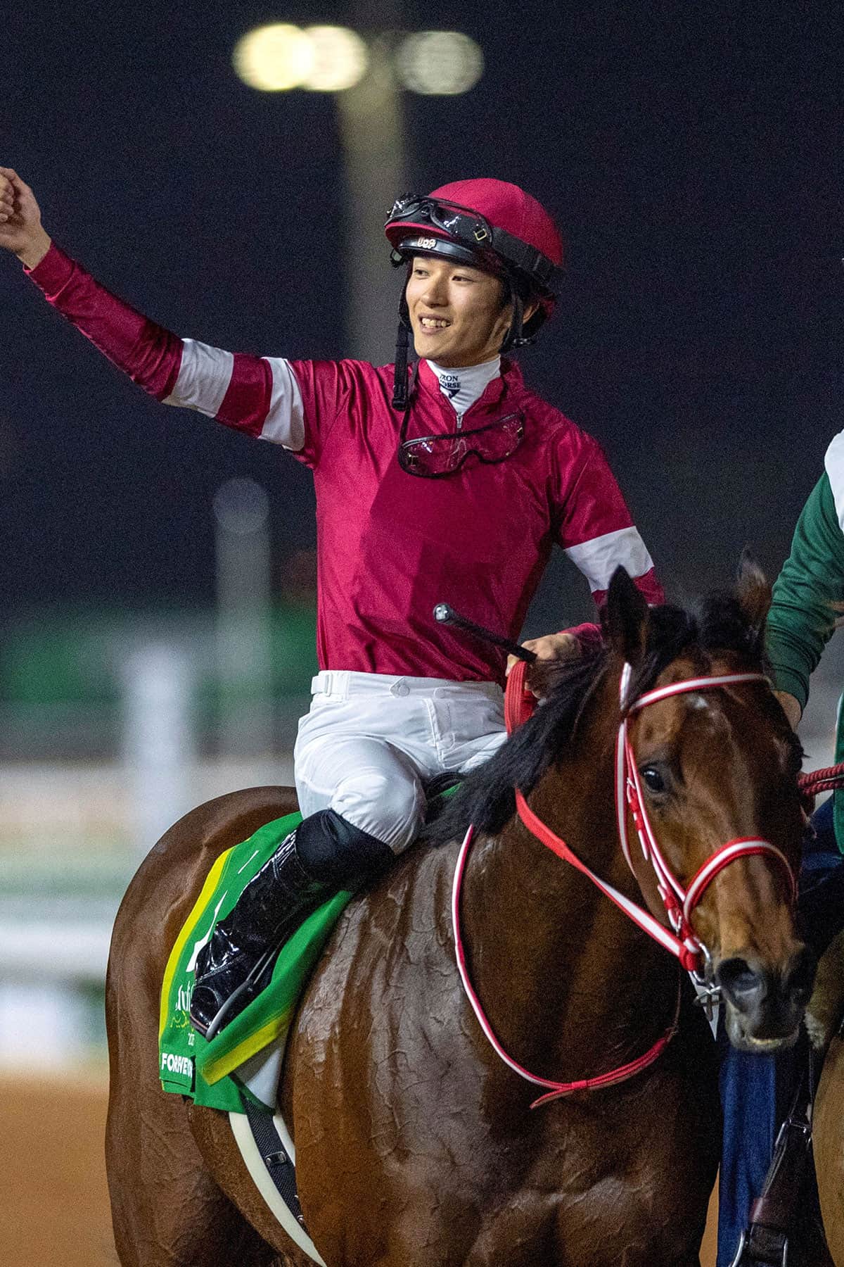 2025年2月、サウジアラビアのサウジカップで優勝した藤田晋氏のフォーエバーヤング(写真・ロイター/アフロ)