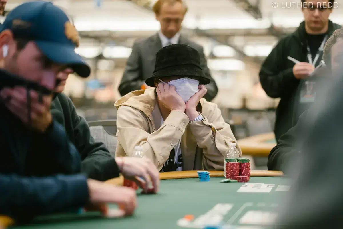 2025年7月17日、米ラスベガスでポーカーの世界大会「ワールドシリーズオブポーカー」（WSOP）に出場した田中圭。約1700万円を獲得した（写真・Luther Redd）