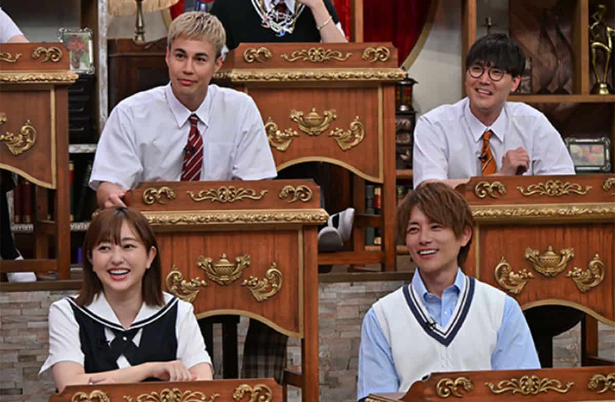 『呼び出し先生タナカSP』（フジテレビ系）に出演した菊地亜美。そのビジュアルに絶賛が寄せられた（番組公式サイトより）