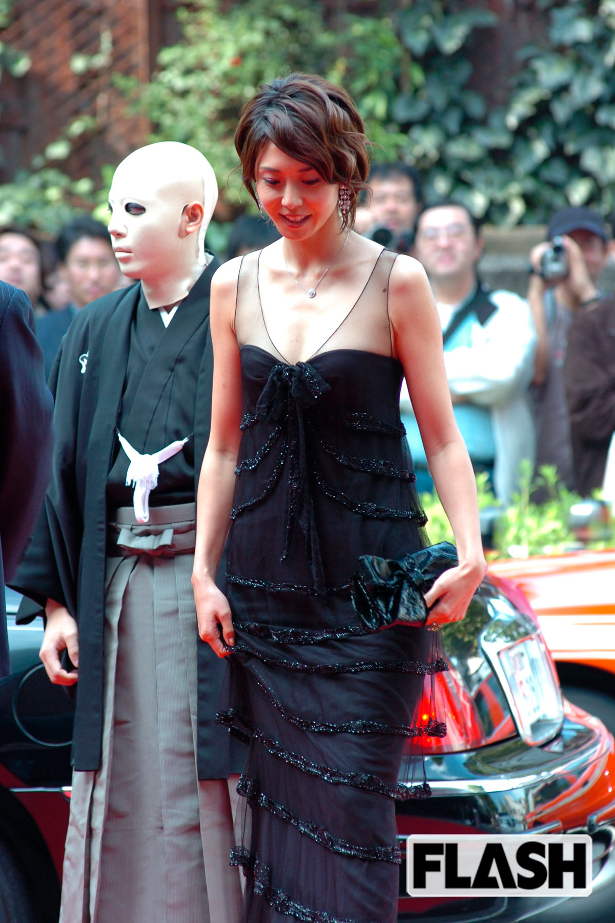 2006年10月、松嶋菜々子は東京国際映画祭クロージングイベントの『犬神家の一族』上映で舞台あいさつに登場した（写真・佐々木恵子）
