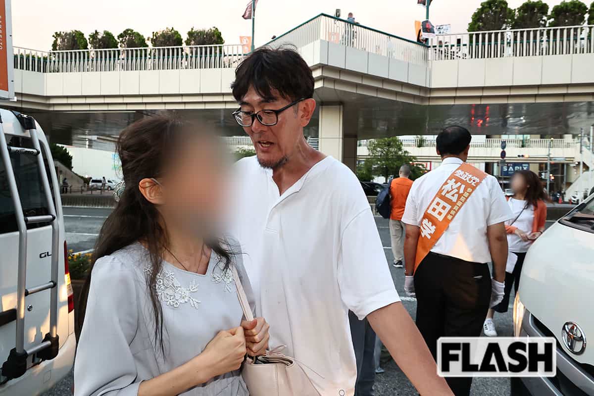 さや氏への取材を試みる記者の前に立ちはだかった三橋貴明氏