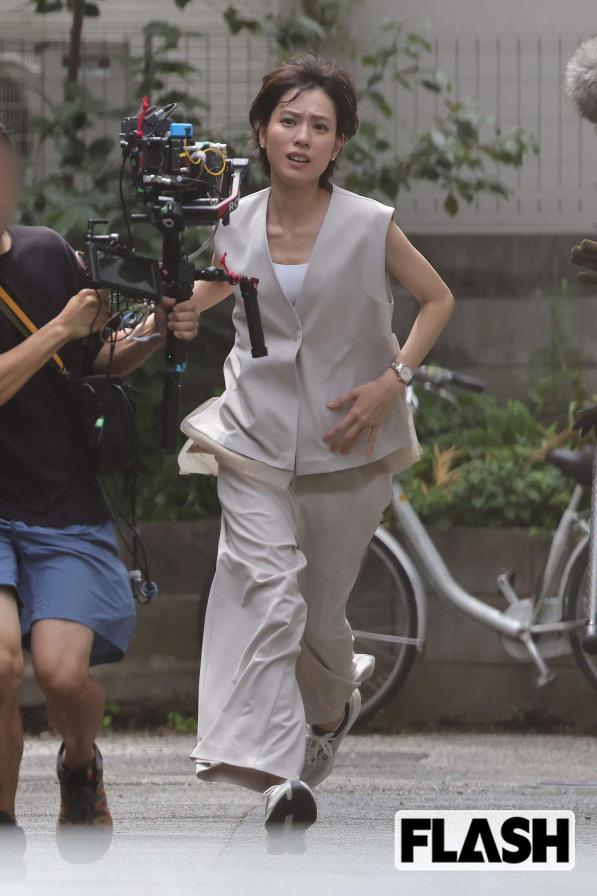 綺麗なフォームで走る戸田恵梨香