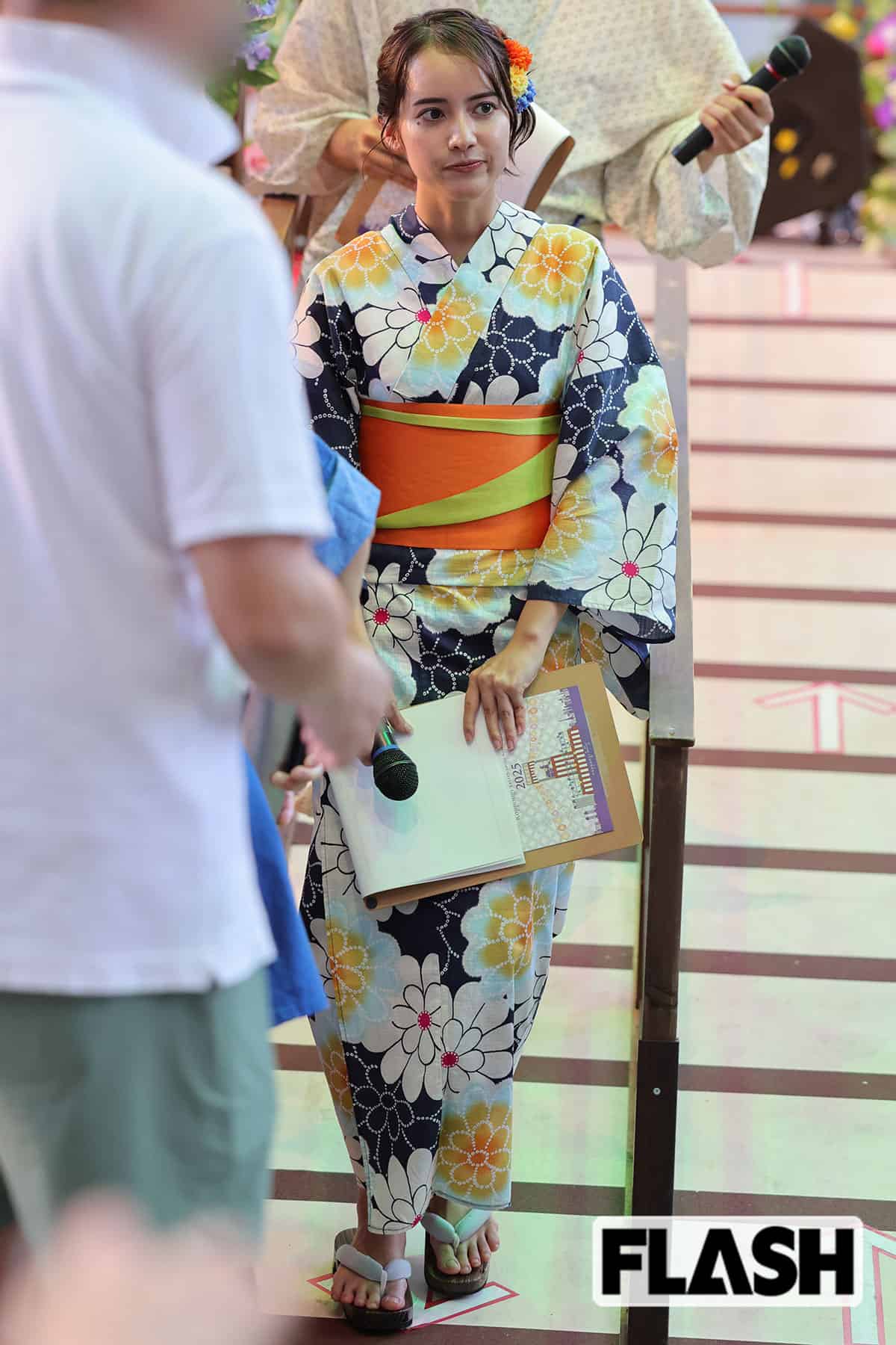 クールな浴衣姿を披露した浦林凛アナ