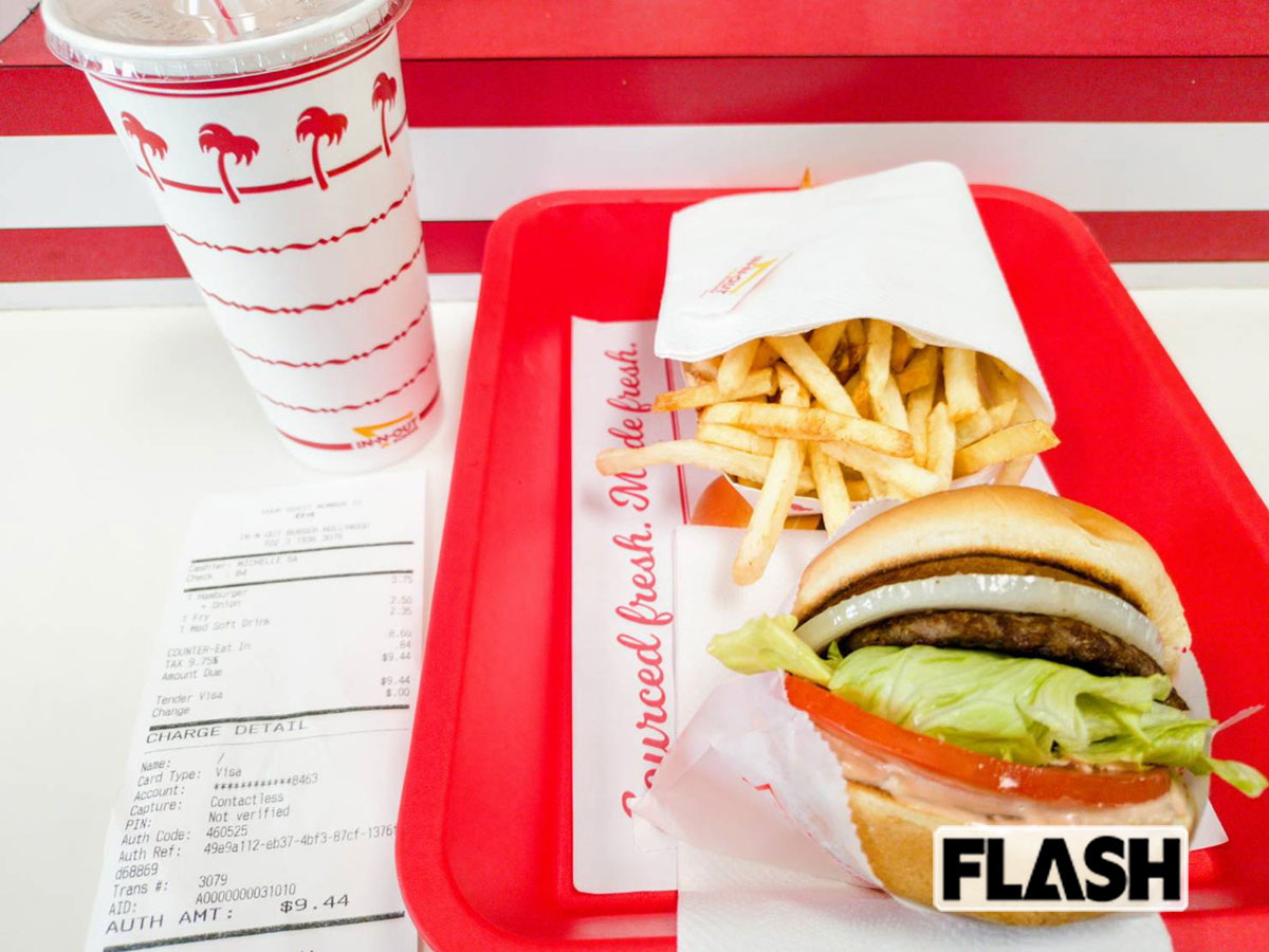 大谷が好きなハンバーガーチェーンの「IN&OUT（イン・アンド・アウト）」