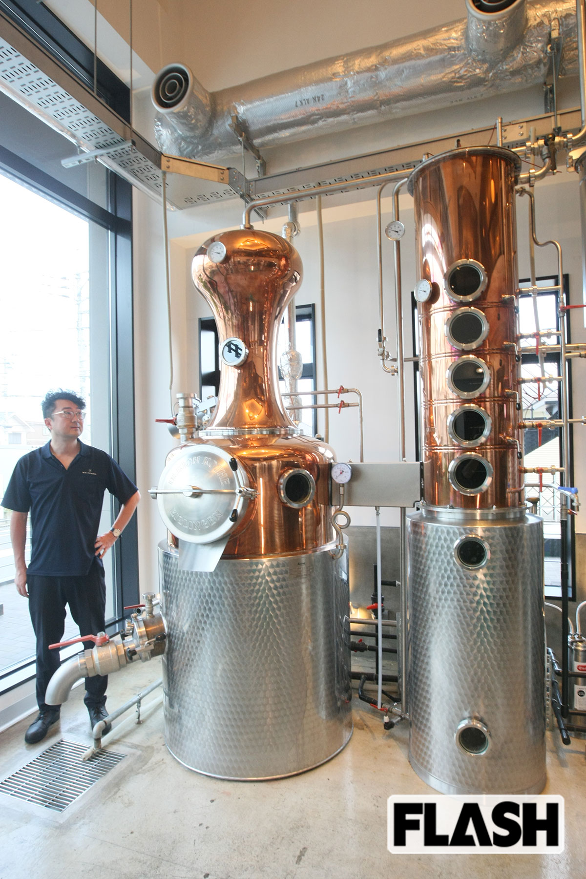 【東京八王子蒸溜所】研修先のシカゴで紹介されたドイツ製蒸留器を導入。国内では初のフルオートメーションシステムにより、安定した蒸溜が常時可能だ