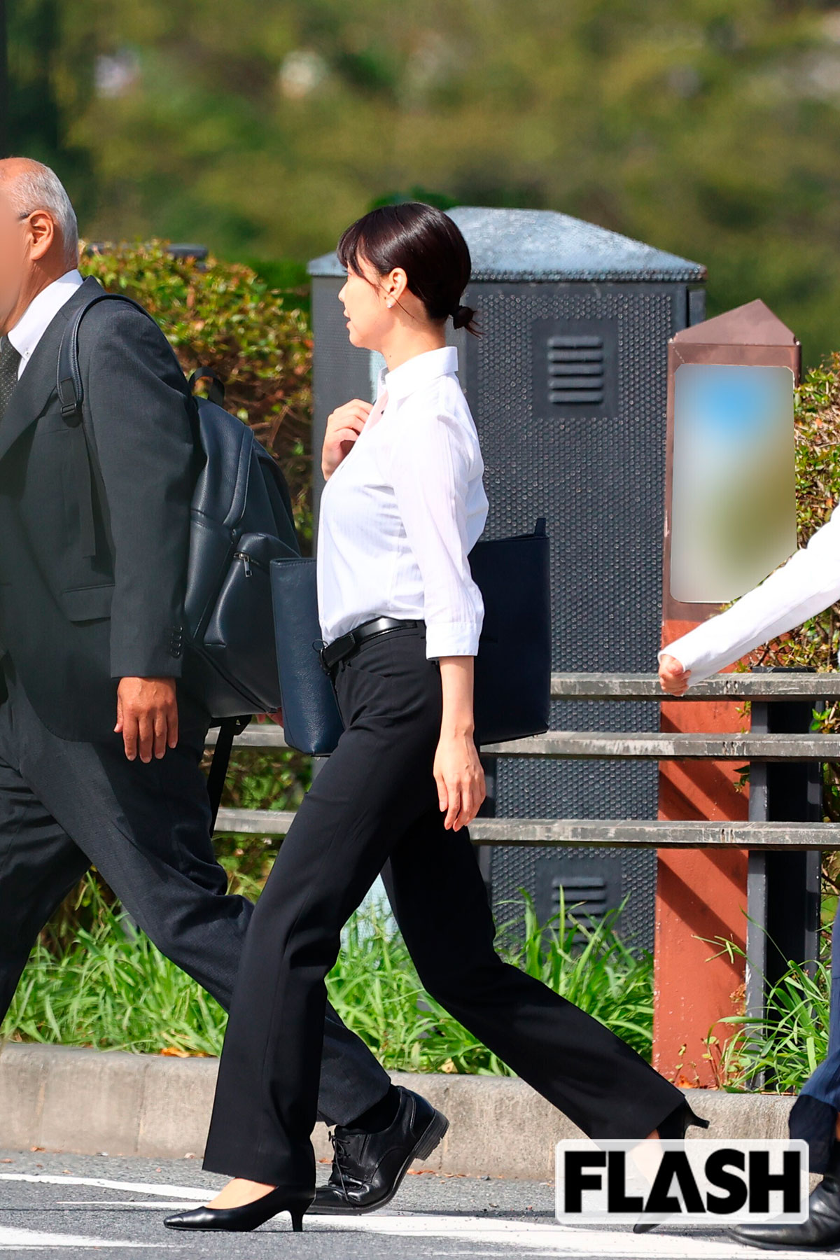 2025年9月、ドラマ『コーチ』（テレビ東京系）のロケをおこなう倉科カナ