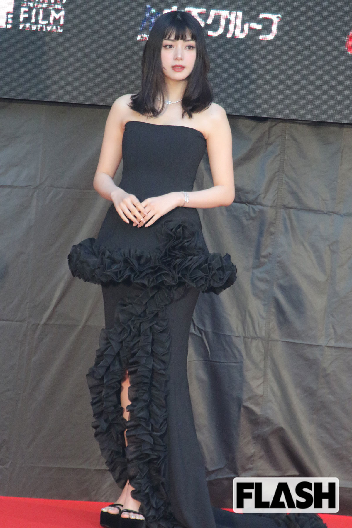 第38回東京国際映画祭に参加した女優の池田エライザ