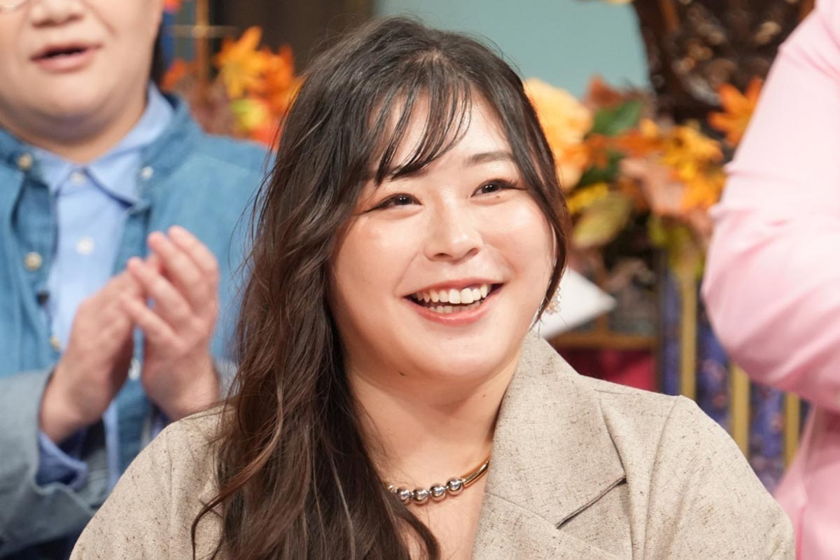 現在はプラスサイズモデルとして活躍する植草歩。選手時代からのビジュアル変化に驚きの声が集まった（写真・番組公式Xより）