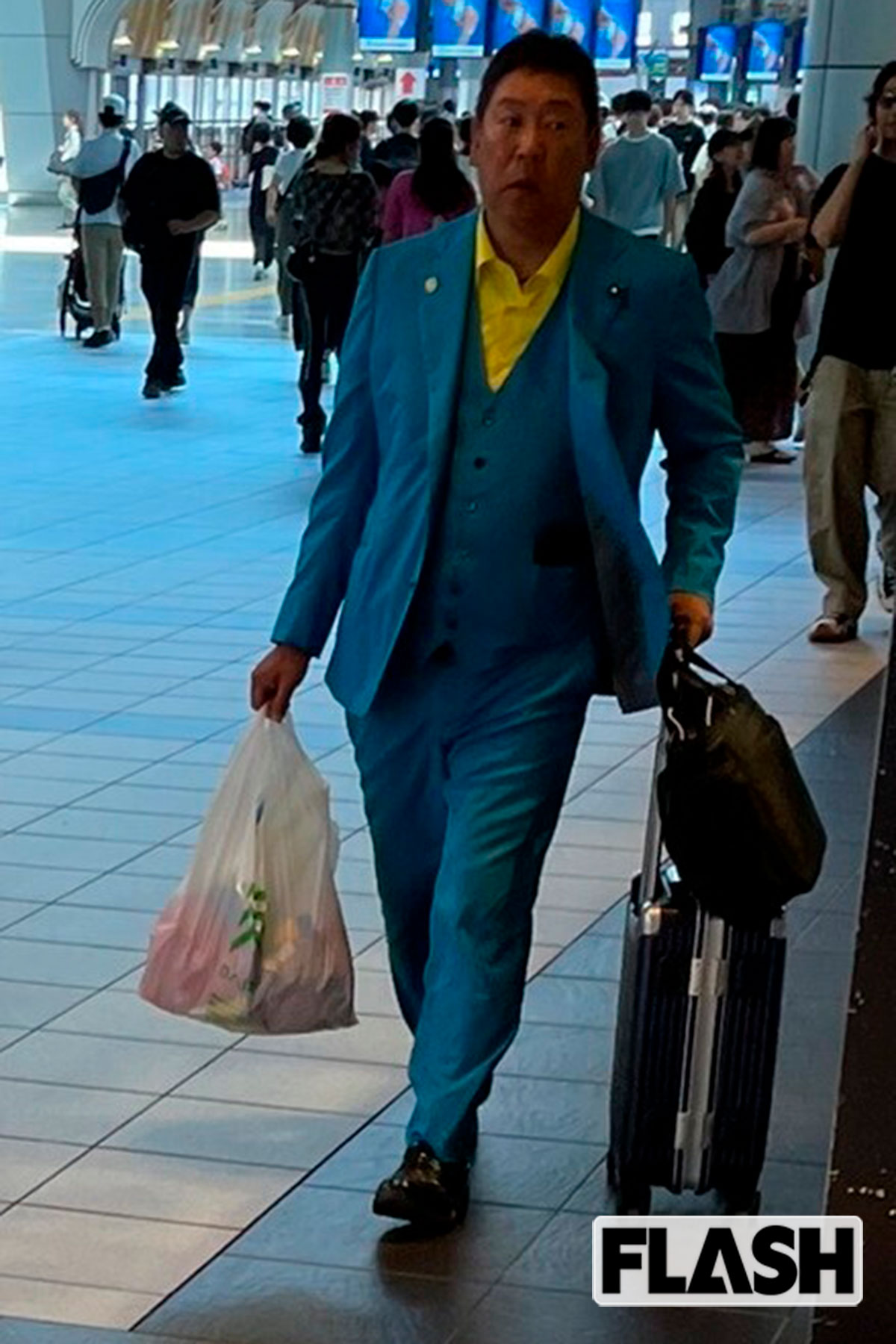 立花孝志容疑者（写真・金谷千治）