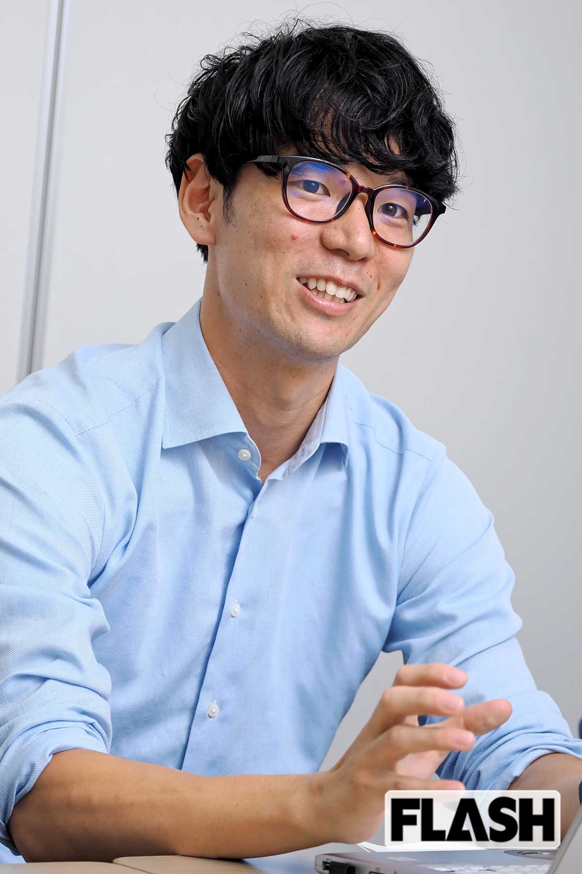 「貸切車両パッケージ」 担当の森本啓太さん（写真・梅基展央）