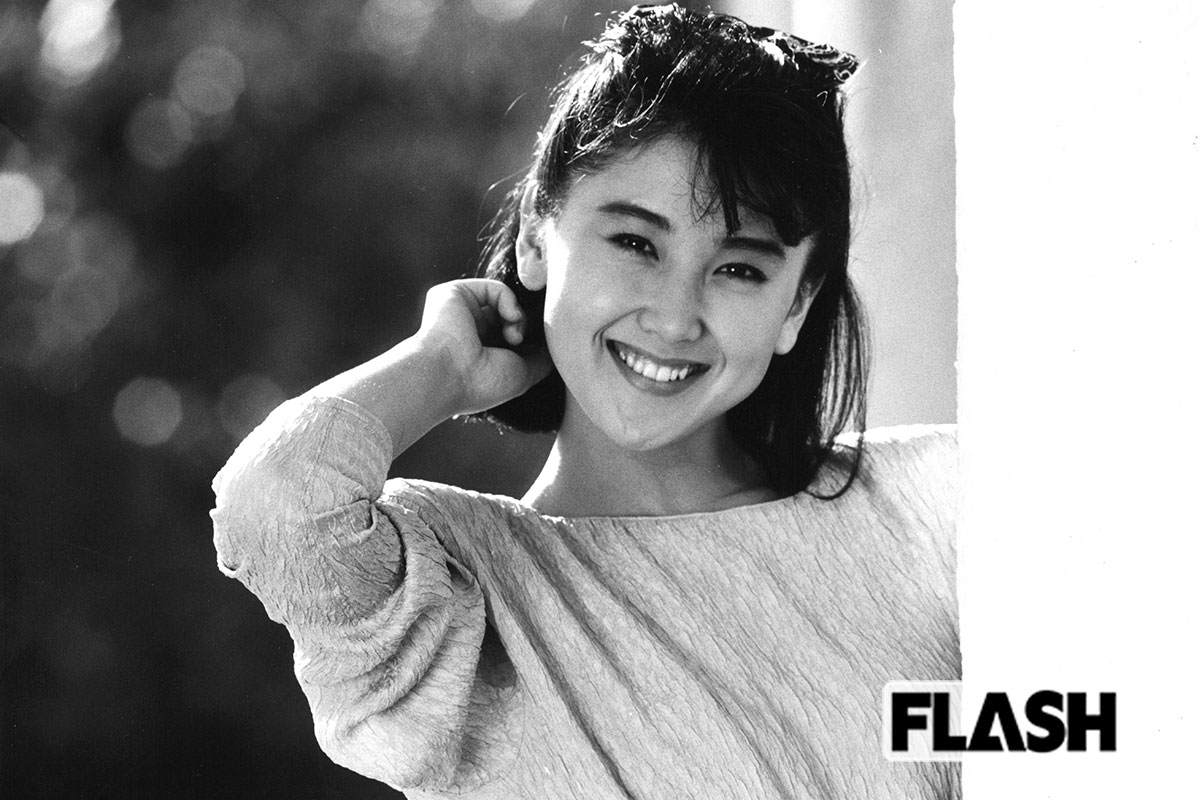1988年撮影。「関西でお嫁さんにしたい女優」ナンバーワンといわれた東ちづる（写真・伊ケ崎光雄）