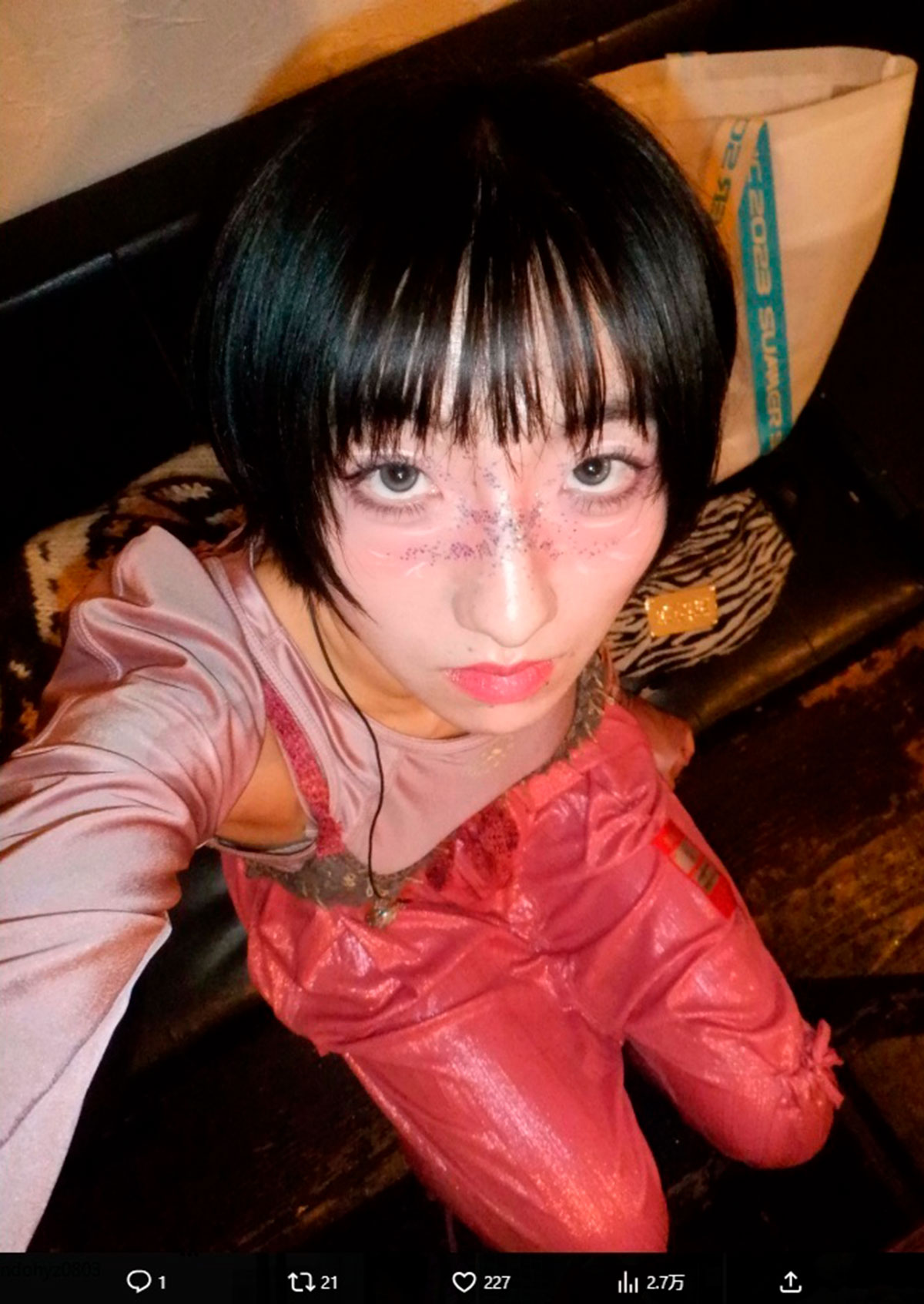 日中関係の悪化を受けて高市首相の発言を痛烈に批判した春ねむり（写真・本人のXより）