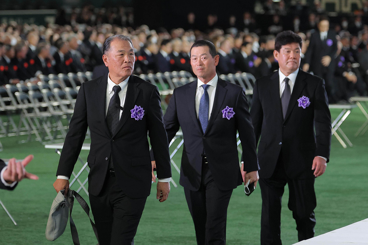 長嶋茂雄さん「お別れの会」の大祭壇（写真・スポーツ報知/アフロ）