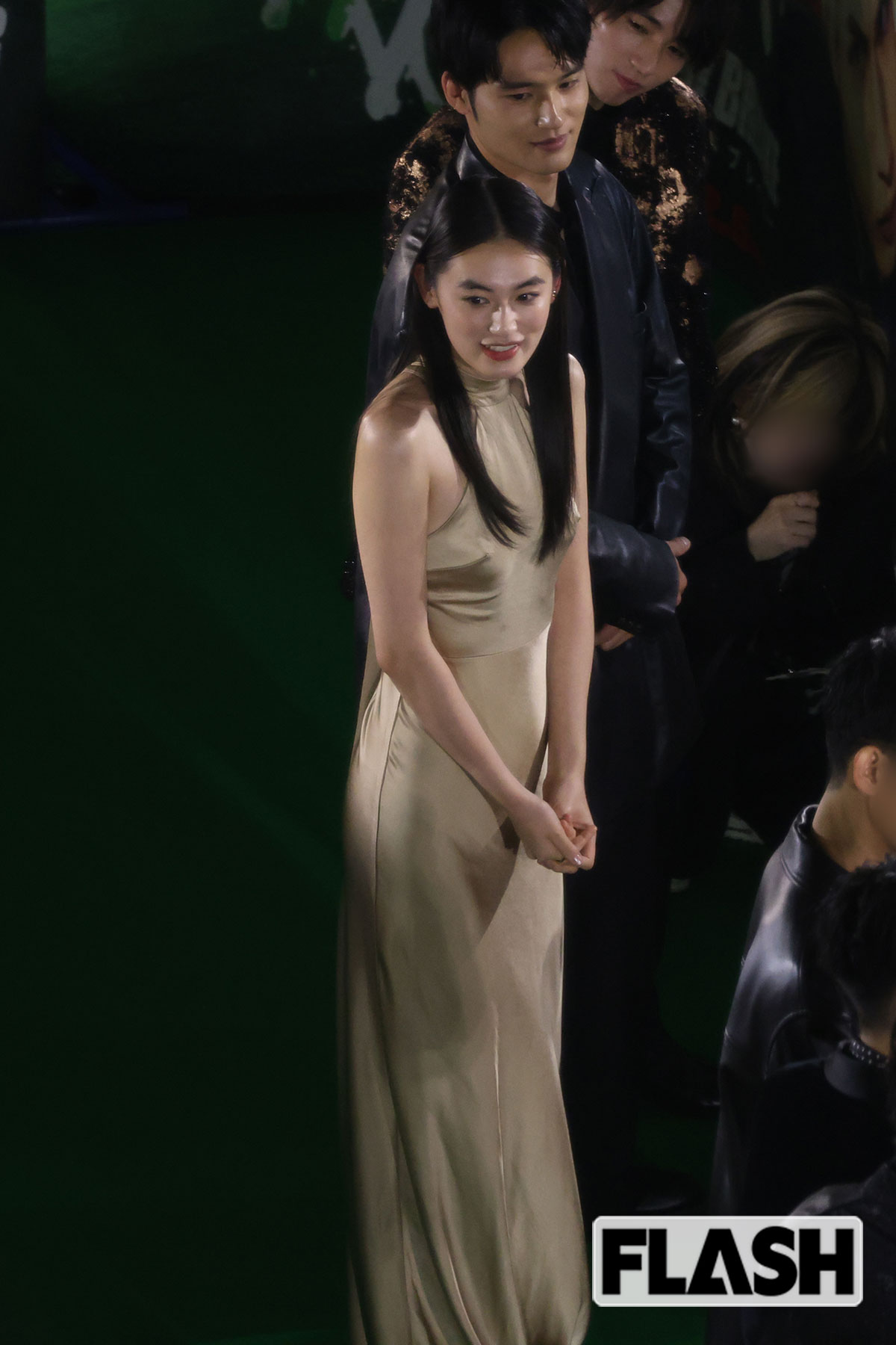 『WIND BREAKER』の完成披露試写会に登場した八木莉可子