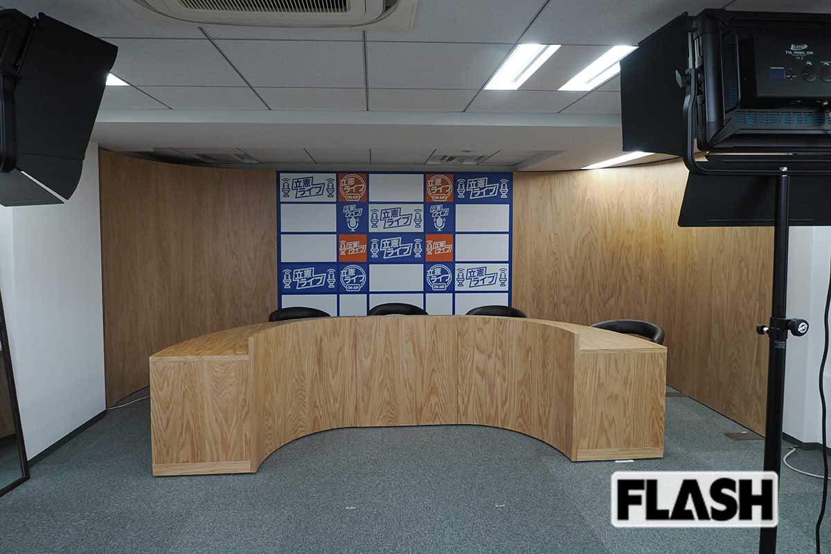 【立憲民主党党本部】ネット配信用のスタジオ。選挙期間中は毎日、各候補が利用している