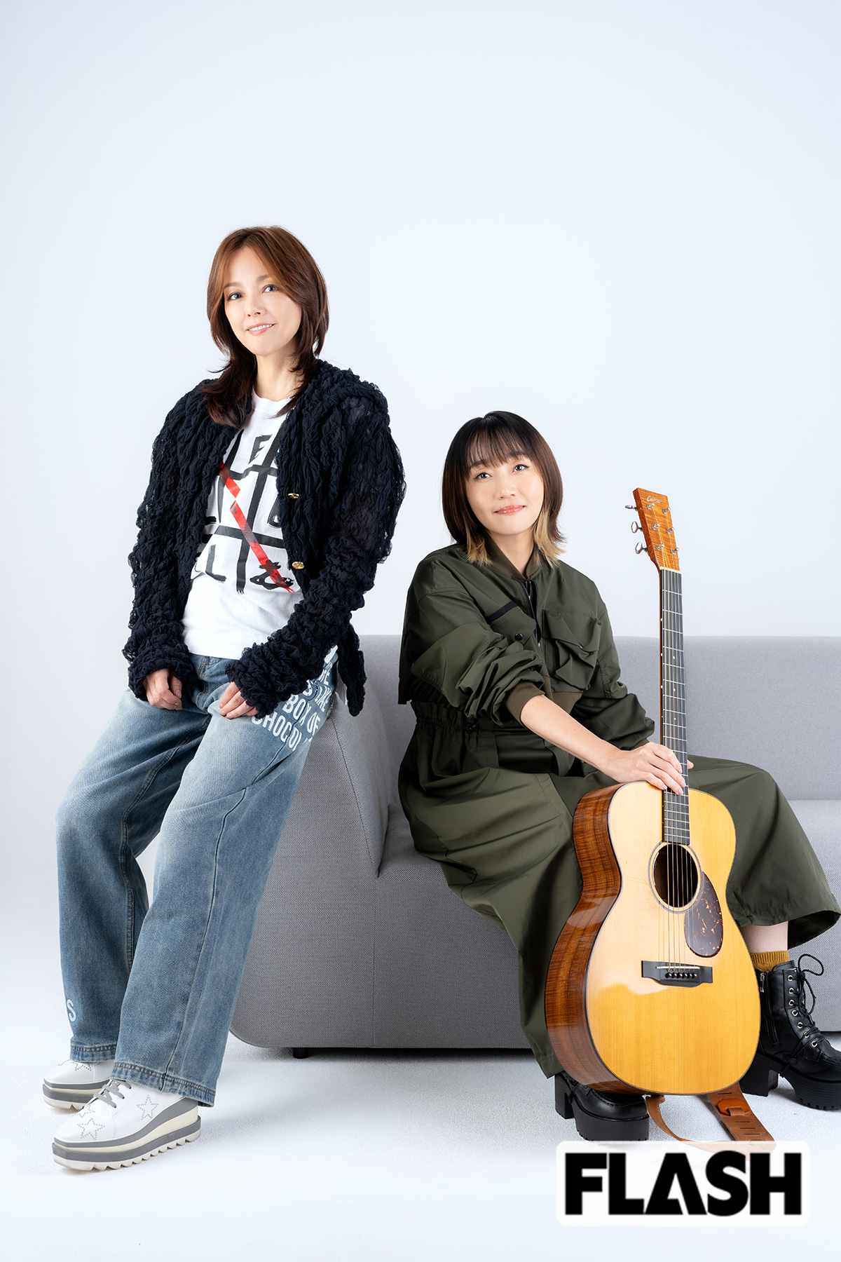 相川七瀬と矢井田瞳。2人のステージハプニングにお互い大爆笑！（写真・福田ヨシツグ）