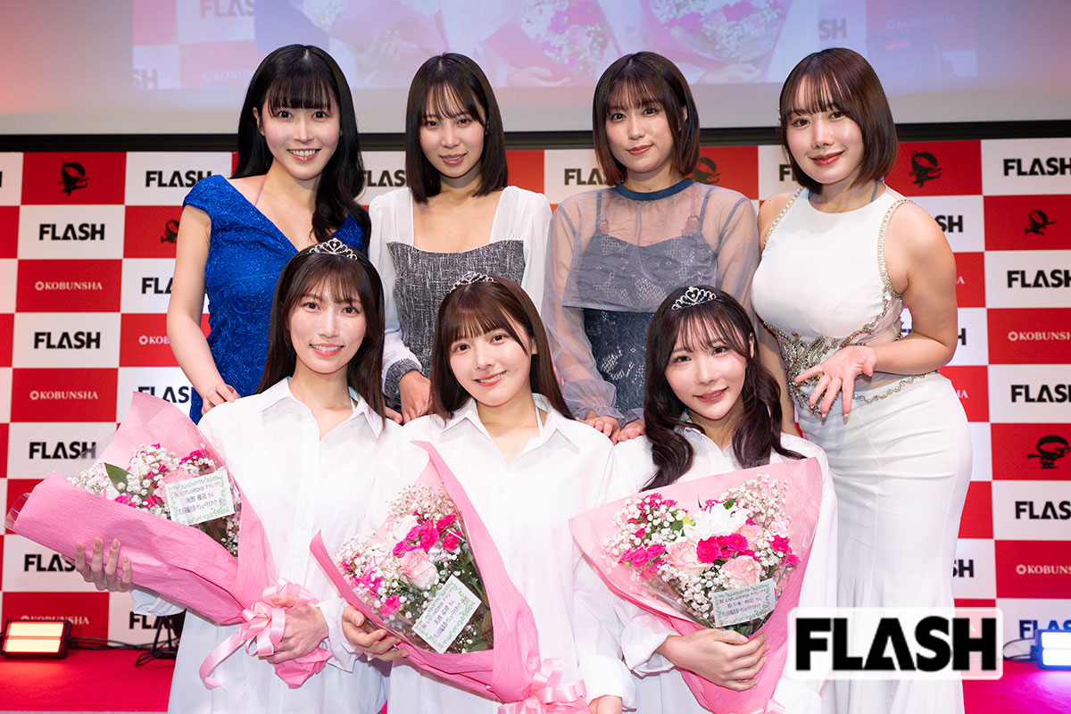 上段左から、丸山りさ、葵成美、MAHO、鳥海かう、下段左から、板野優花、美波那緒、佐々木明音