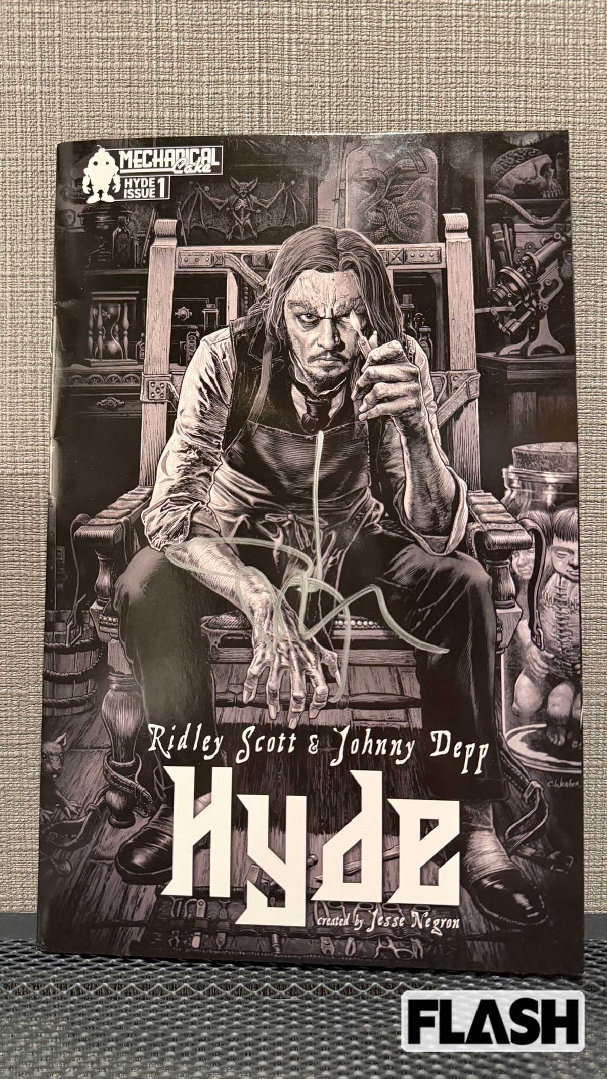 Cさんが書いてもらったというジョニー・デップのサイン