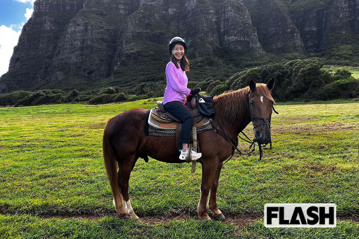 【ハワイ移住】元テレ朝アナ・大木優紀さん激押し! 『ジュラシック・ワールド』の世界をめぐれる乗馬体験