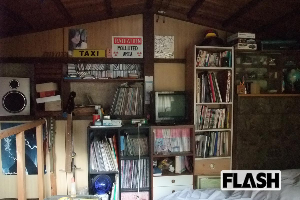 かつての田中要次の自室。当時勤めていた国鉄が民営化されるまで実家暮らしだった（本人提供）