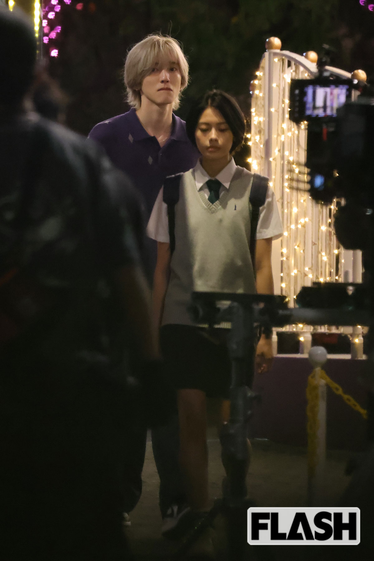 浅草花やしきで恋愛がテーマの映像作品のロケに臨んだ道枝駿佑