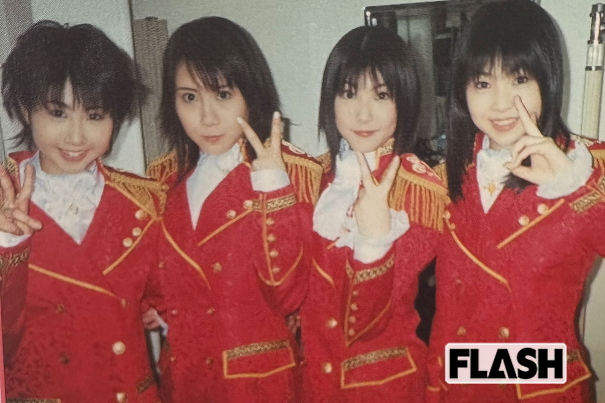 2001年の『紅白』出場時のオフショット。左からMAIKO、TAKAYO、MIZUHO、MIYU