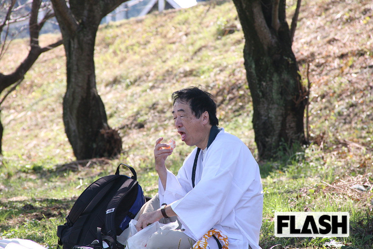 2011年10月、菅直人元首相の四国八十八カ所遍路に密着（写真・田村智栄）