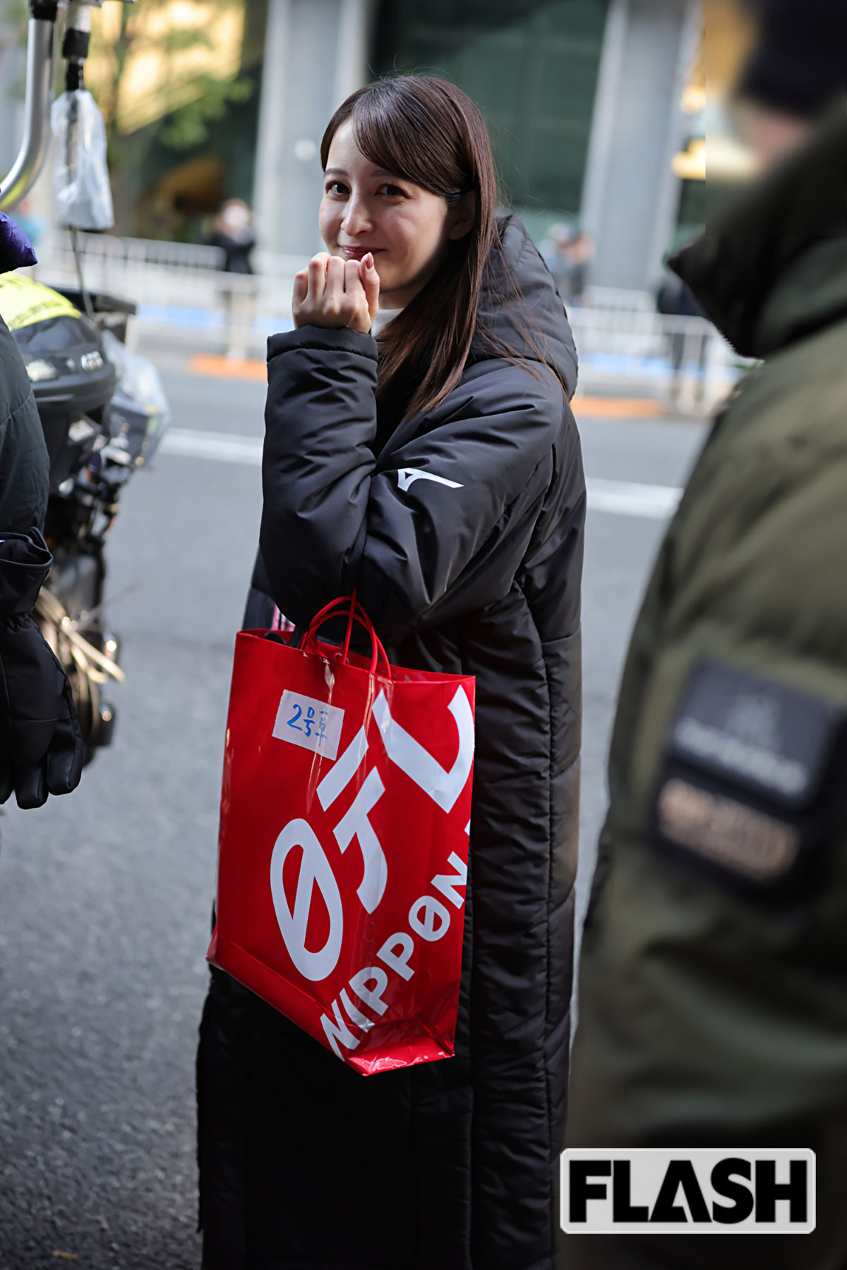 ニコニコする後呂有紗アナ