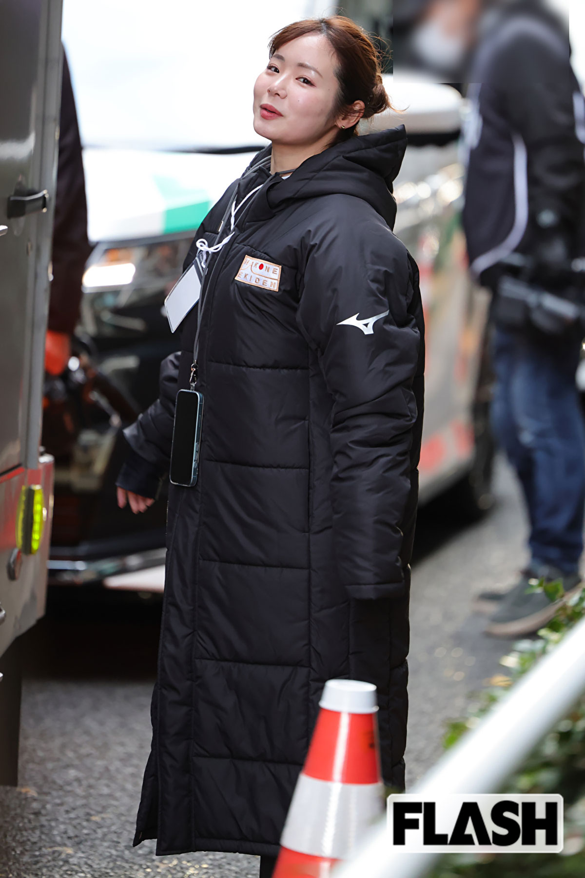 微笑を浮かべる並木雲楓アナ