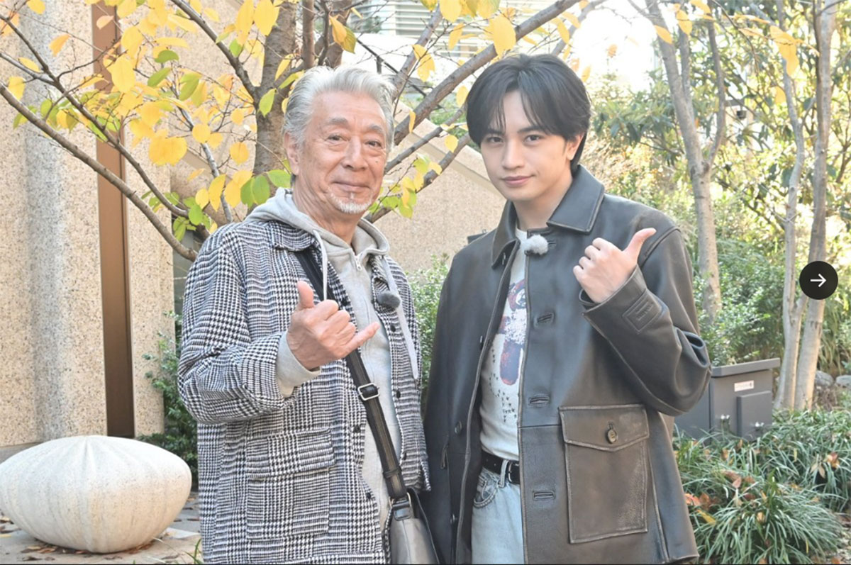 2025年12月28日・29日の放送で、高田と中島健人は散歩納めをした（TVガイドWeb【公式】のXより）