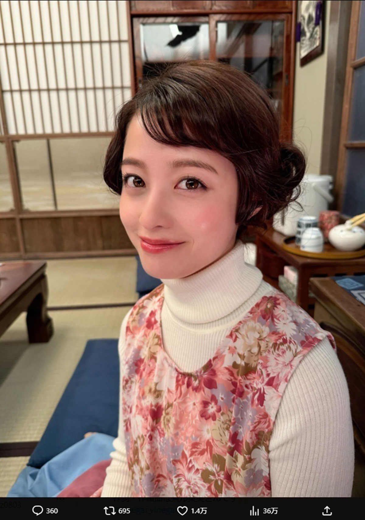 『ドリフに大挑戦　馬力全開！小学校にも出張しちゃいましたSP』（フジテレビ系）に出演した橋本環奈（写真・本人のXより）