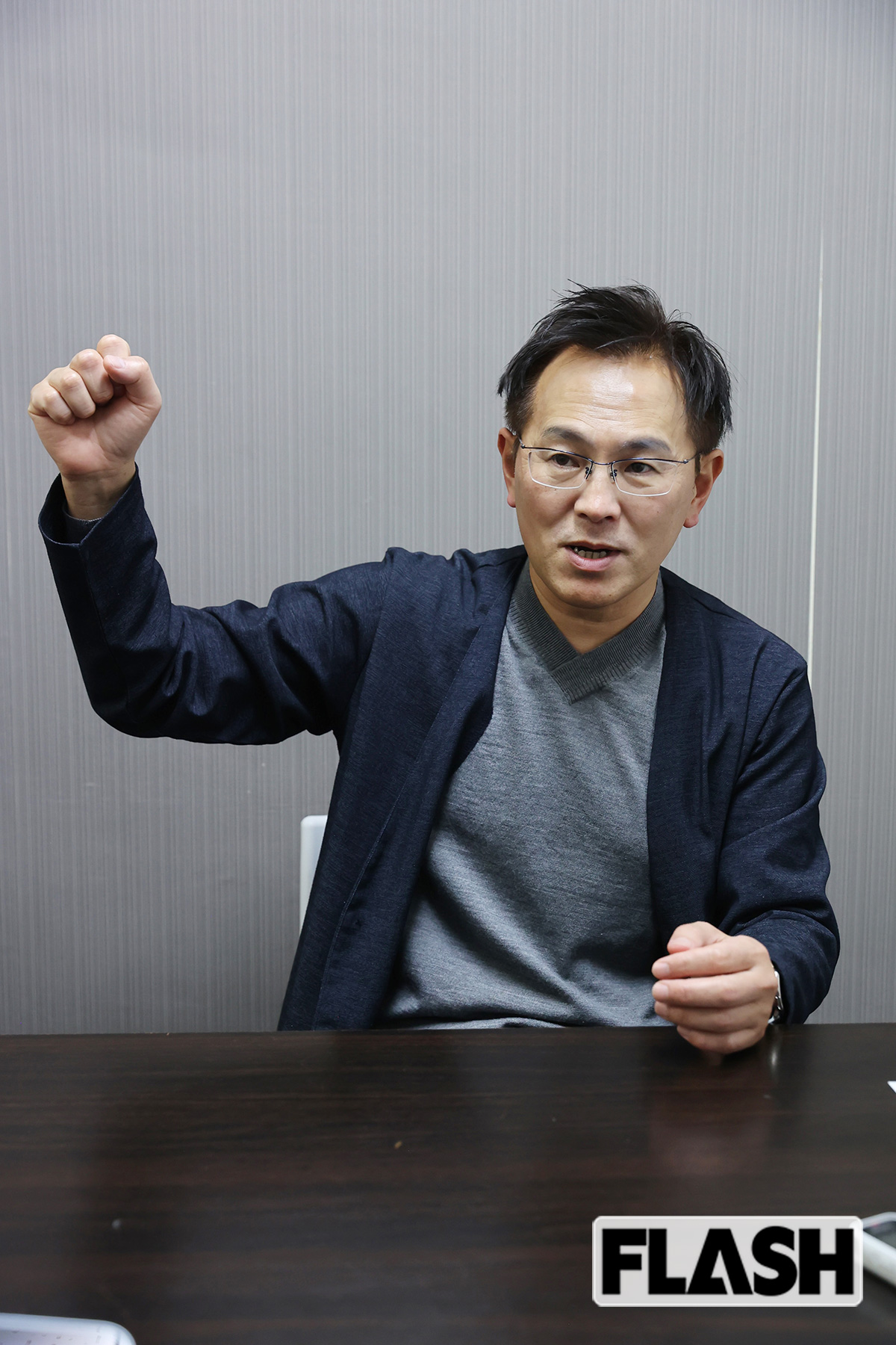 森林総合研究所東北支所動物生態遺伝担当チーム長の大西氏。「個体数の調査が必要」と話す（写真・皆川拓哉）