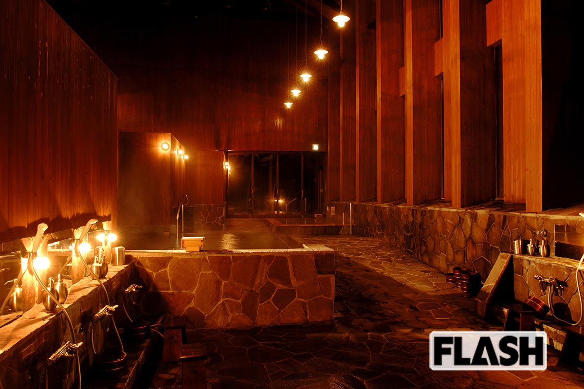 スノーボード・竹内智香の実家である「湯元 湧駒荘」（北海道上川郡東川町）。全部で17もある浴槽は、すべて源泉かけ流しだ