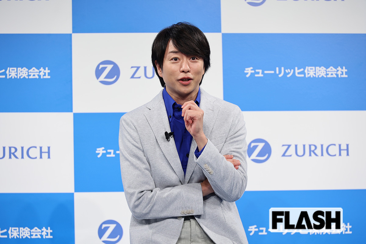 2026年1月19日、チューリッヒ保険会社のブランドアンバサダーに就任した嵐の櫻井翔（写真・皆川拓哉）