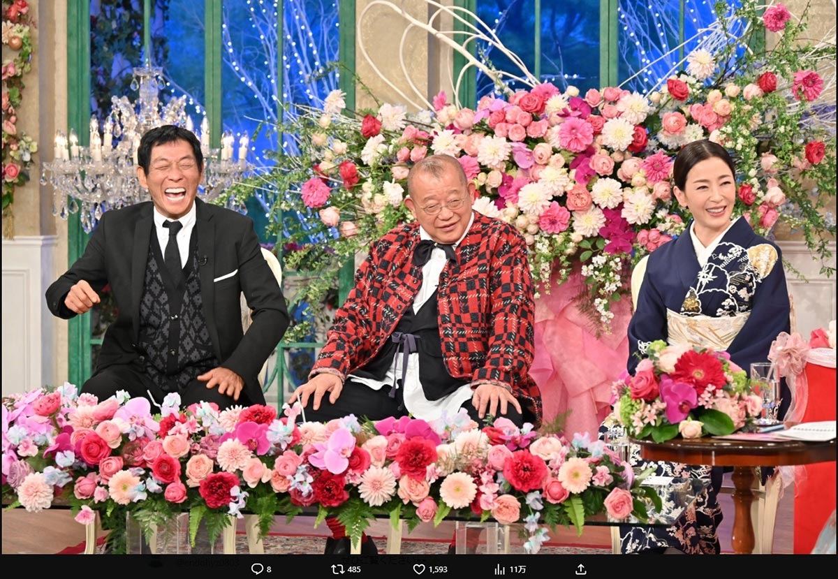 『祝！徹子の部屋50周年　超豪華！芸能界総出でお祝いSP』に出演した宮沢りえ（写真・番組公式Xより）