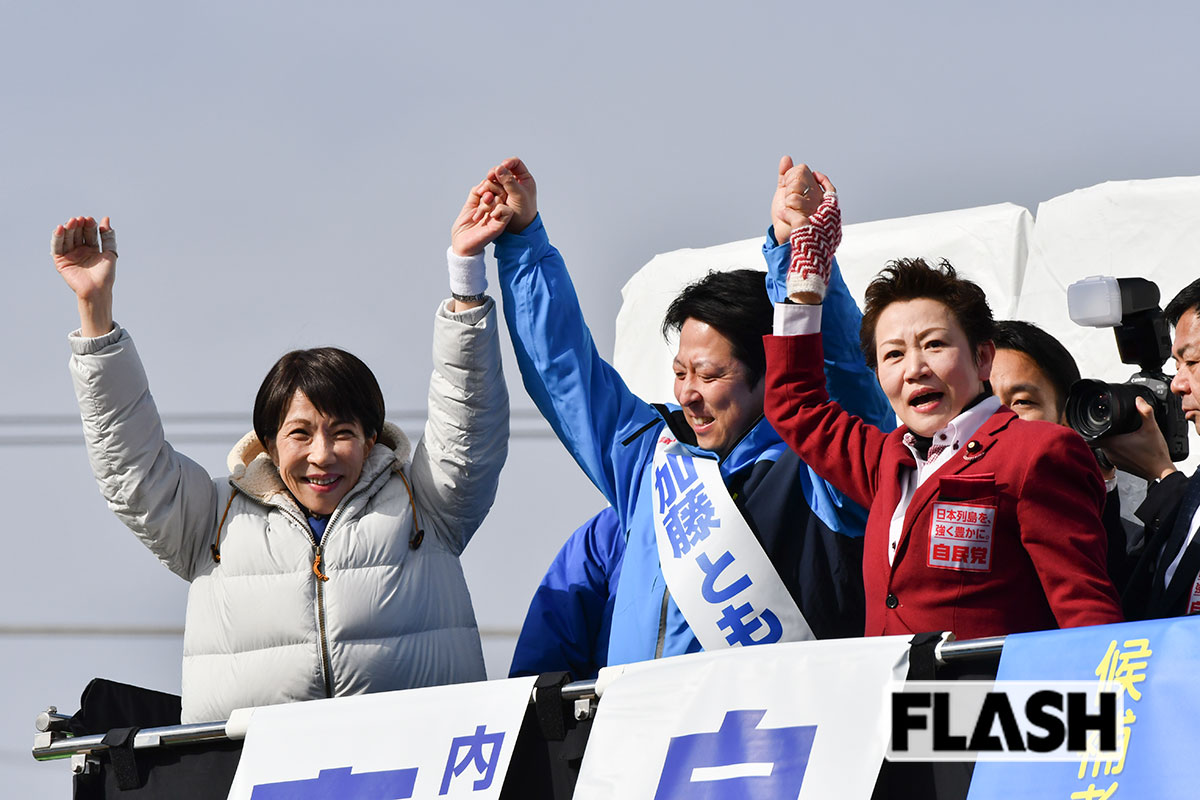 2月1日、『日曜討論』（フジテレビ系）の党首討論を直前になって欠席した高市早苗首相。理由は持病のリウマチの悪化だとしたが、この“ドタキャン”騒動の当日、岐阜県でおこなわれた応援演説には姿を現わした（写真・ともゆき）