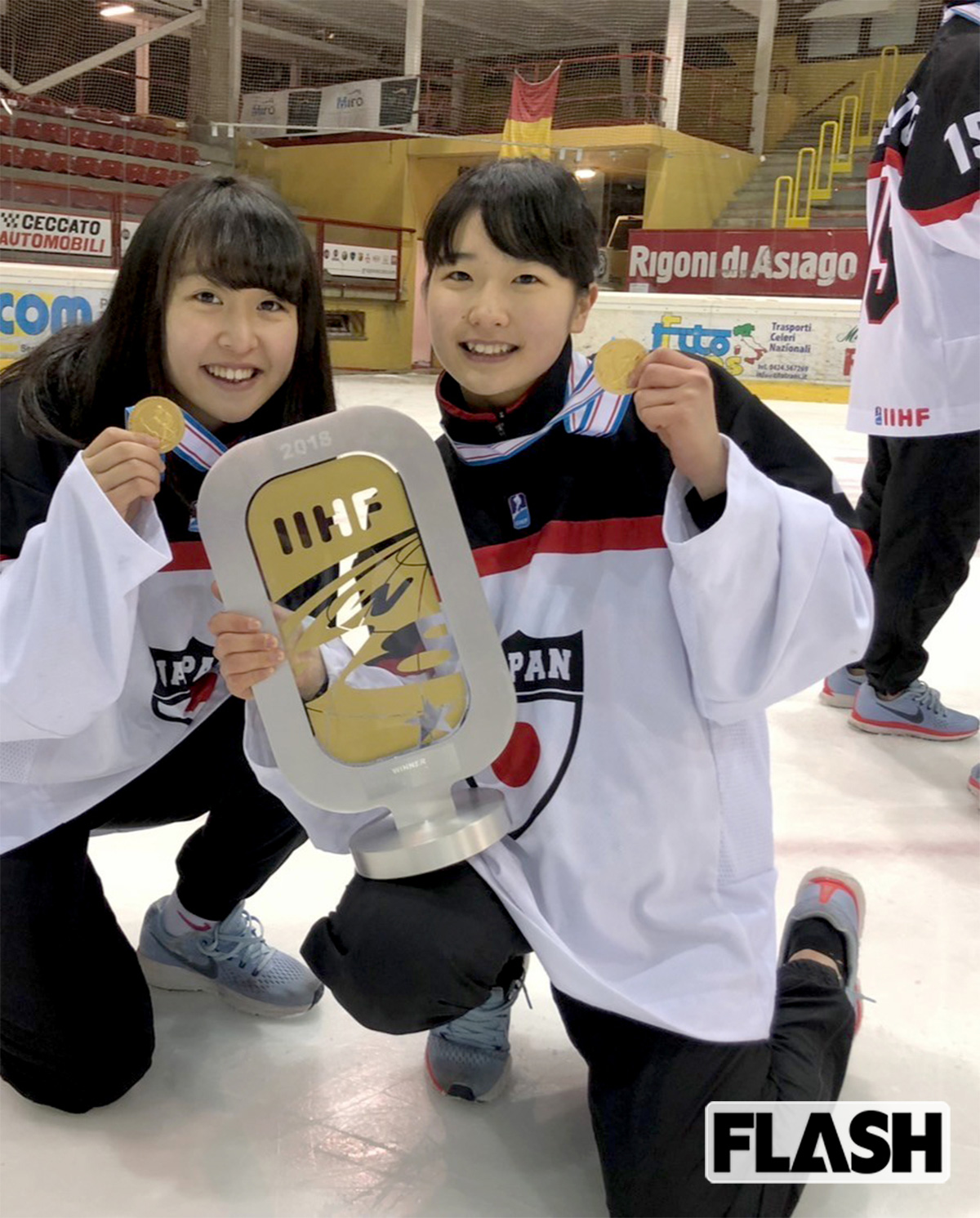 アイスホッケー代表の山下栞（写真・金谷千治）