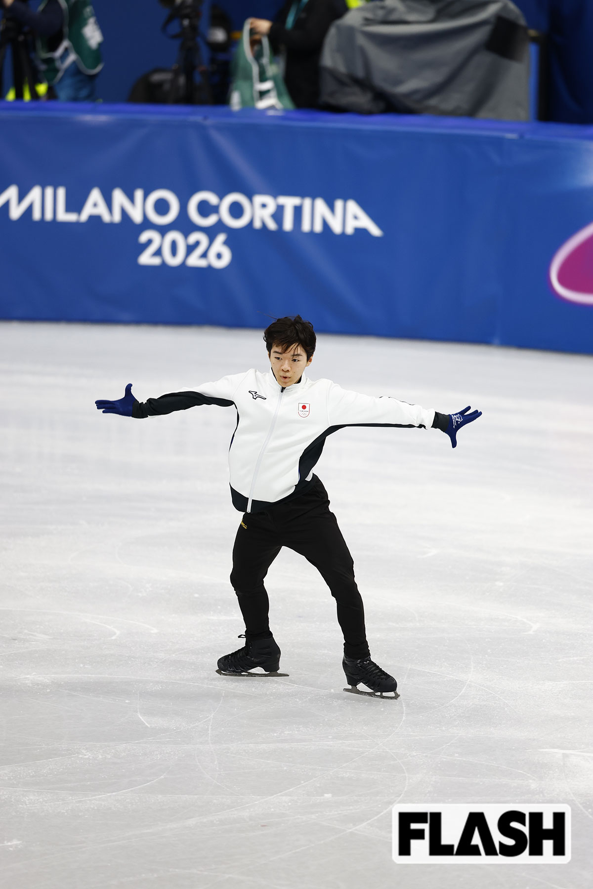 真剣な表情で練習を重ねるフィギュアスケート日本代表（写真・JMPA）