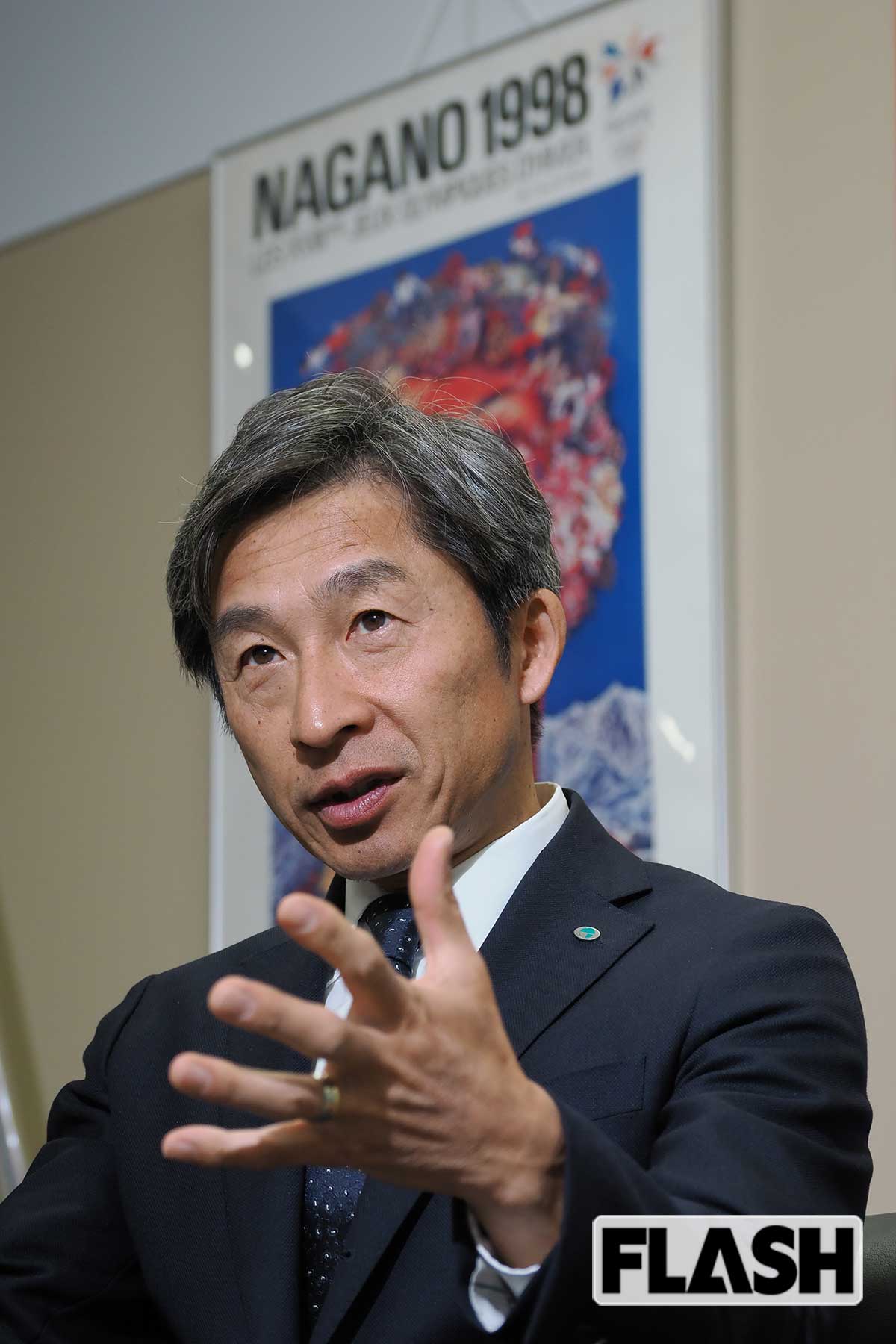 ソルトレークシティー五輪まで4大会連続出場した荻原健司長野市長（写真・梅基展央）