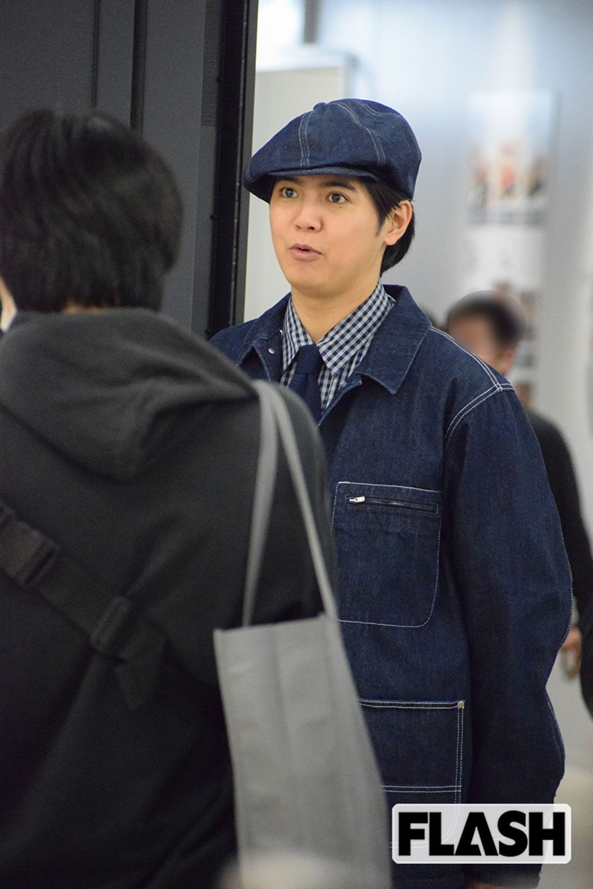 会場では熱心に取材をしていた片寄涼太