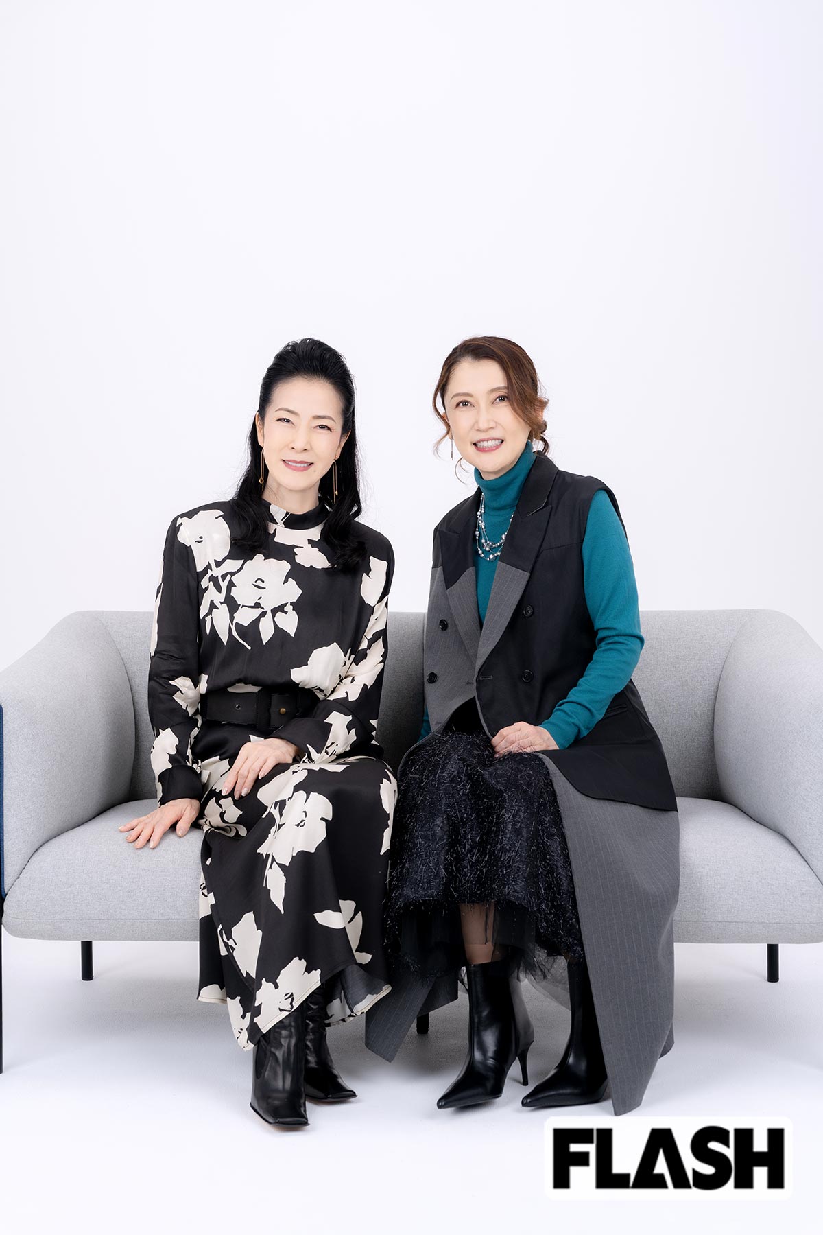 プライベートでも大の仲よしという坂本冬美と一路真輝（写真・福田ヨシツグ）