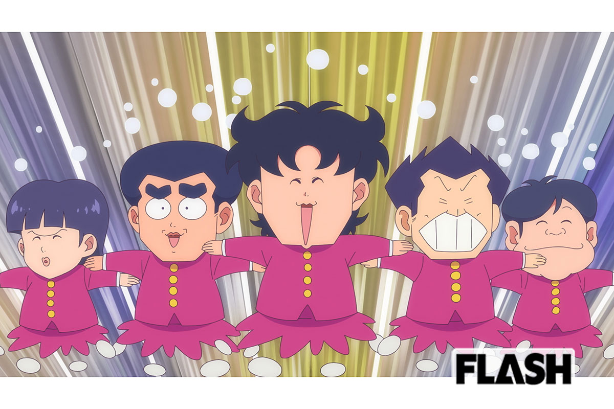 『ハイスクール！奇面組』は、毎週金曜23時30分〜フジテレビ系にて放送中（C）新沢基栄／集英社・奇面組