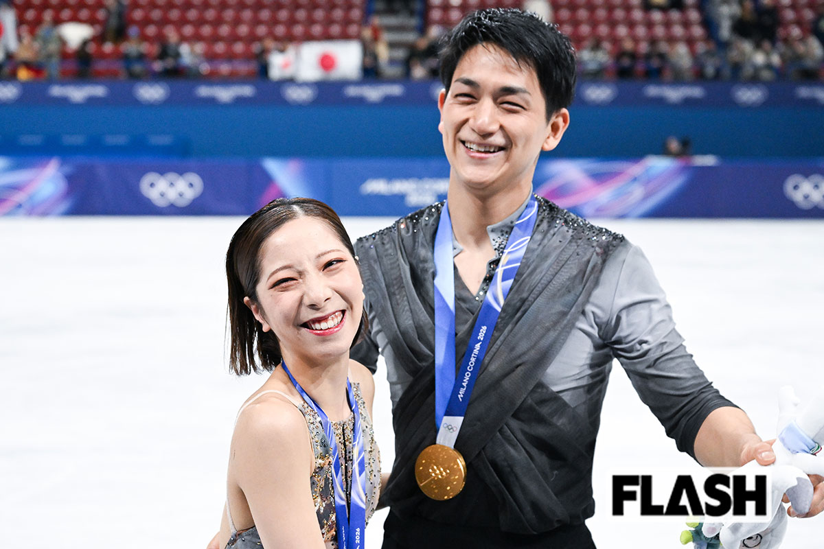 りくりゅうペア、フィギュア会場でサイン求めるファンに “金メダル級” の…