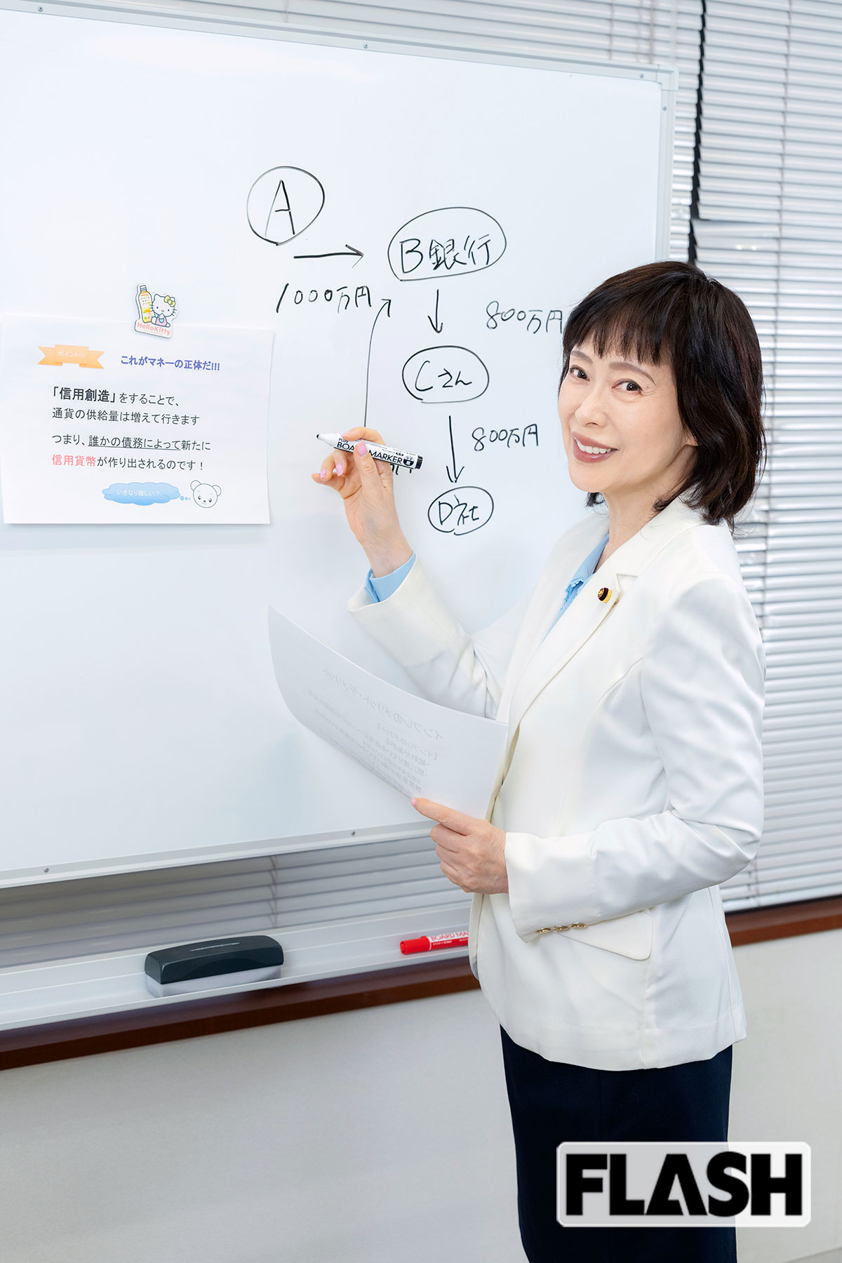 石井めぐみはFPの資格も持ち、年に数回、資産運用の講座を開いている（写真・福田ヨシツグ）